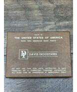 Davis Industries Empty With Papers .22 Mag Gun Box SH - €21,65 EUR