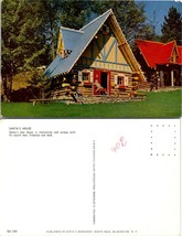New York(NY) Wilmington Santa&#39;s Workshop Santa&#39;s House Porch Vintage Postcard - £7.38 GBP
