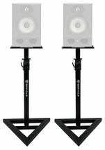 2 Rockville Adjustable Studio Monitor Speaker Stands For Focal ALPHA 65 Monitors - £87.81 GBP
