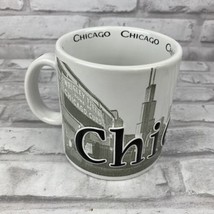 Chicago The Windy City Large Coffee Mug 3D Raised Lettering Wrigley Field  - £12.15 GBP