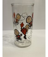 Vintage 1950 PEANUTS CHARLIE BROWN FLYING KITE GLASS ~ United Feature Sy... - £8.88 GBP