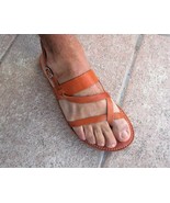 Men&#39;s Handmade Greek Leather Jesus Sandals - £34.45 GBP