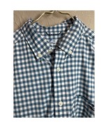 Vineyard Vines Shirt Men Blue Green White Plaid On The Go OTG Performanc... - $24.95