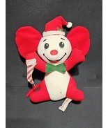 Vintage Fun World Christmas Mouse Stuffed 8&quot; Stuffed Animal Plush Carniv... - $293.17 MXN