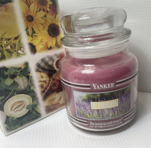 Yankee Candle Lavender BLACK BAND 14.5 oz Boxed Rare Lovely w box - £13.07 GBP