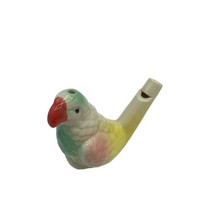 Parrot Toucan Bird Porcelain Ceramic Water Whistle Rare Vintage EUC - £21.63 GBP