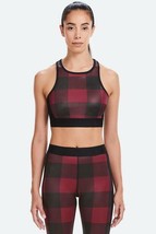 NWT Alala Harley Red Plaid Sports Bra carbon38 bandier size XS - £31.46 GBP