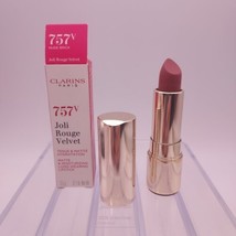 Clarins Joli Rouge Velvet Matte  Moisturizing Lipstick 757v NUDE BRICK - $27.71