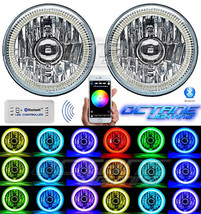 5-3/4&quot; Bluetooth Cell Phone RGB SMD Color Change LED Halo Angel Eye Headlights - £135.19 GBP