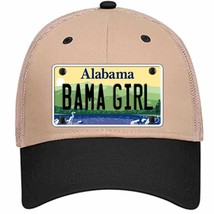 Bama Girl Alabama Novelty Khaki Mesh License Plate Hat - £22.77 GBP