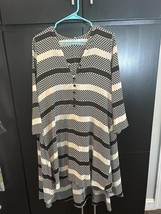 Chic Black &amp; Cream Patterned Tunic Dress by Thakoon - $1,383.96 MXN