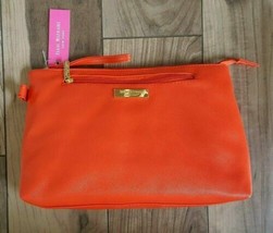 ISAAC MIZRAHI NEW YORK Red Handbag Satchel Two Zipper Pockets IM-69414 - $37.28