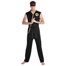 Cobra Kai Black Costume Mens Adult Standard Martial Arts Karate - £44.27 GBP