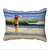 Betsy Drake Into the Breach Extra Large Zippered Pillow 20x24 - £48.65 GBP