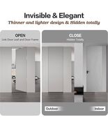 7 inch Invisible Door Hinge 180 Degree Swing, Hidden Door Hinge 3-Way Ad... - $49.49