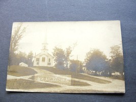 Christian Old American Church -1910s Unposted Real Photo (RPPC) Postcard. - £11.10 GBP