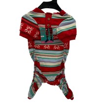 Dog Christmas PJs Pajamas Medium Merry Makings Ultra Soft Stretch Legs Bottom - £6.29 GBP