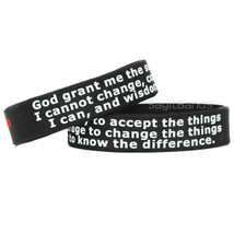 2 of Serenity Prayer Wristbands - Motivation &amp; Inspiration Band Bracelets - £5.47 GBP