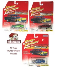 Johnny Lightning Thunder Wagons Die-Cast Nomad Race Cars 457-02 Hot Wheels - $29.95