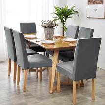 Solid Color Thickened Check Velvet One-piece Chair Cover Elastic Hotel R... - $21.40