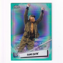 2021 Topps Chrome WWE Sami Zayn 58/150 Aqua Refractor - £7.45 GBP