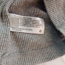 Merona 4-Button Henley Men's Gray Cotton Blend T-Shirt Long Sleeve Size Large image 5