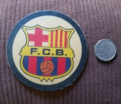 100% LEATHER  FC Barcelona, Soccer FOOTBALL Team sew on  Patch Emblem ... New - £8.10 GBP