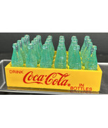 VINTAGE MINIATURE COCA COLA COKE YELLOW CASE w/24 BOTTLES  - $20.29 CAD