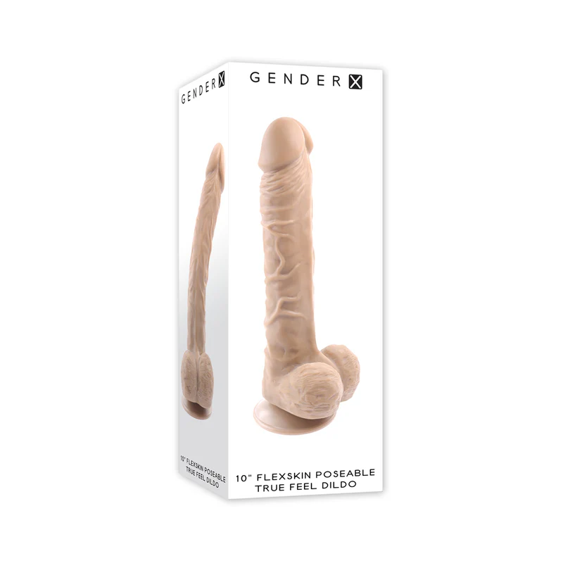 Gender X 10 in. Flexskin Poseable TrueFeel Dildo - $1,969.55 MXN