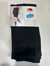 Fruit of the Loom Waffle Pant EverSoft Women&#39;s Size X-Small XS 0-2 Black... - £4.61 GBP