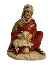 Vintage Holland Mold Kneeling Shepherd Nativity Replacement Ceramic Figure Euc! - £19.46 GBP