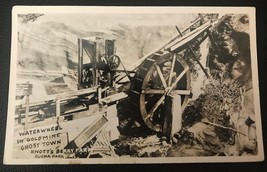 RPPC Postcard - Waterwheel At A Goldmine Ghost Town - £2.79 GBP