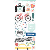 Saturday Collection Cardstock Stickers Accents And Phrases - £13.91 GBP