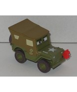 Disney Cars Lenticular Eyes Series 1 Sarge Diecast Car Green Army Jeep - $14.22