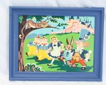 Vintage 1950s Alice in Wonderland Paint By Number Painting PBN - £92.53 GBP