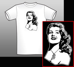 Rita Hayworth T-Shirt Gilda Cover Girl Miss Sadie Thompson You’ll Never Get Rich - £13.17 GBP