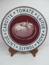 Certified International French Market By Tina Higgins 10 5/8&quot; Tomato Plate READ - £31.18 GBP