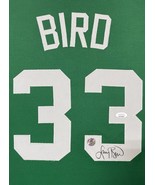 Larry Bird Autographed Boston Celtics Jersey Framed JSA Signed Green Mem... - £1,342.60 GBP