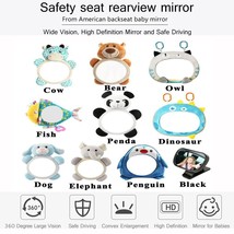 VODOOL Cute Baby Rearview Mirror Safety Adjustable Car Auto Rear Seat Headrest B - £36.85 GBP