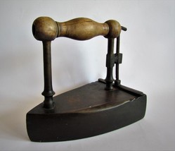 Vintage Bronze Iron with Metal Heating Insert. height 15.5 cm. weight 29... - $49.99