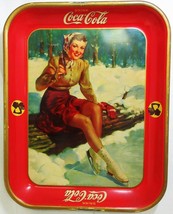 Coca-Cola Tray 1941 &quot;Skater Girl&quot; - $391.05