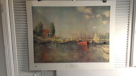 THE RED BOATS,ARGENTEUIL PRINT BY CLAUDE MONET - $19.99
