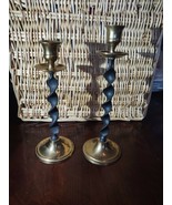Brass Candlesticks 10.5&quot; And 9.5&quot; High - $50.37