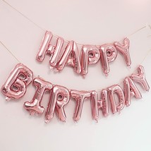 Happy Birthday Balloons Banner, Foil Balloons Letters Balloons Mylar Bal... - $14.84