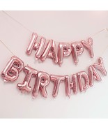 Happy Birthday Balloons Banner, Foil Balloons Letters Balloons Mylar Bal... - $20.36 CAD