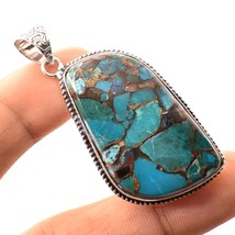 Copper Chrysocolla Gemstone Handmade Fashion Pendant Jewelry 2.20&quot; SA 8218 - £3.97 GBP