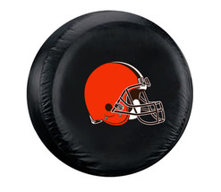 Cleveland Browns Tire Cover Large Size Black CO - $2,049.33 MXN