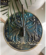 Brass Swan Sundial Finish Brass 10&quot; Dia Vintage Sun Dial Home &amp; Garden S... - $3,187.72 MXN