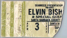 Elvin Bishop Ticket Stumpf April 3 1977 Santa Barbara California - £42.02 GBP