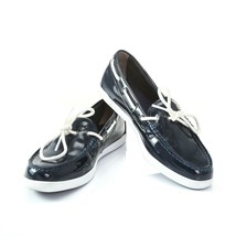 Cole Haan Navy Blue Patent Leather Loafers Slip On Shoes Womens 9 B SN W... - £27.53 GBP
